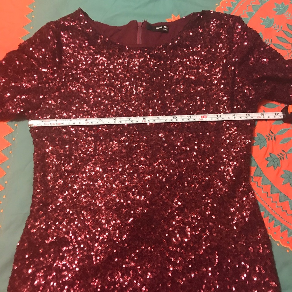 2 Times Host Pick All Over Sequin Tfnc Dress - image 7